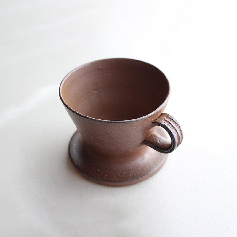 【コーヒードリップセット】珈琲カップ & ドリッパー | 備前焼 | 恒枝直豆