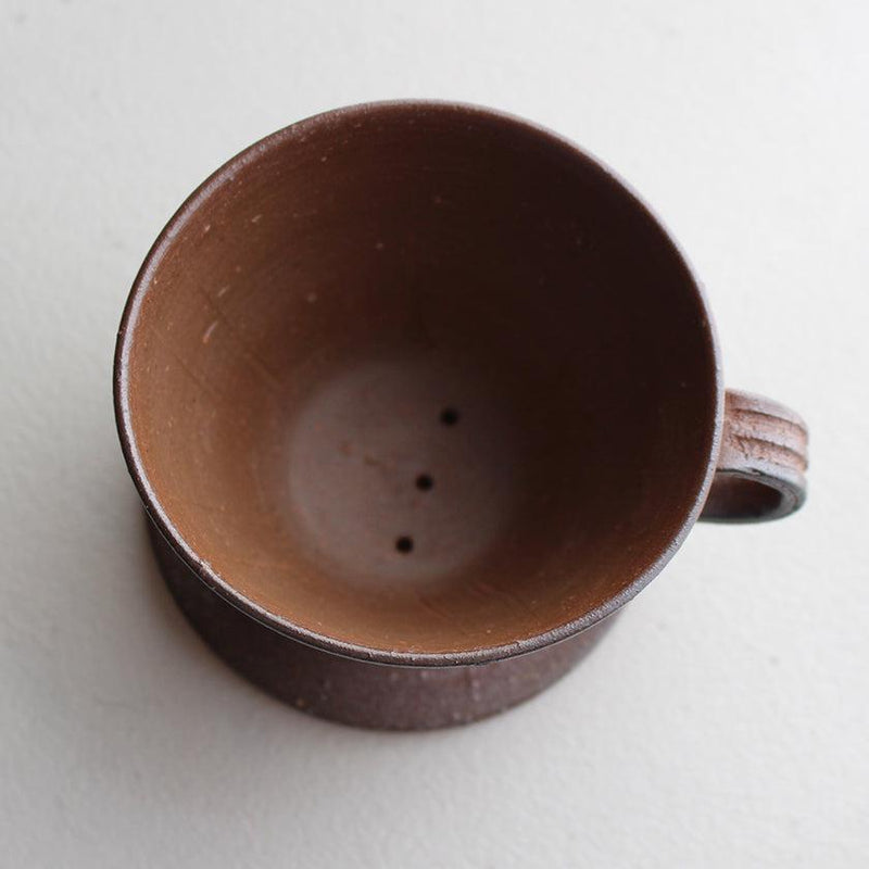 【コーヒードリップセット】珈琲カップ & ドリッパー | 備前焼 | 恒枝直豆