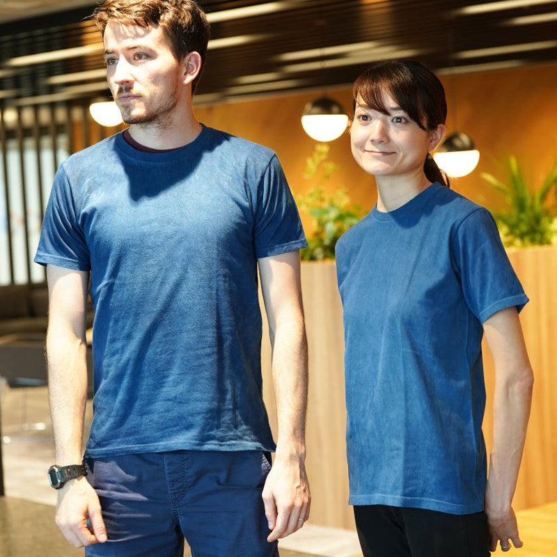 【Tシャツ】天然インディゴ(一色染め)  | 藍染 | インディゴ気仙沼