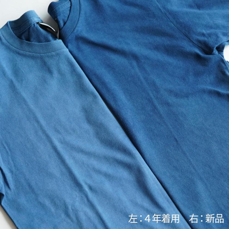 【Tシャツ】天然インディゴ(一色染め)  | 藍染 | インディゴ気仙沼