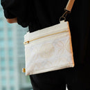 【サコッシュ】 ホワイト ショートケーキ｜西陣織