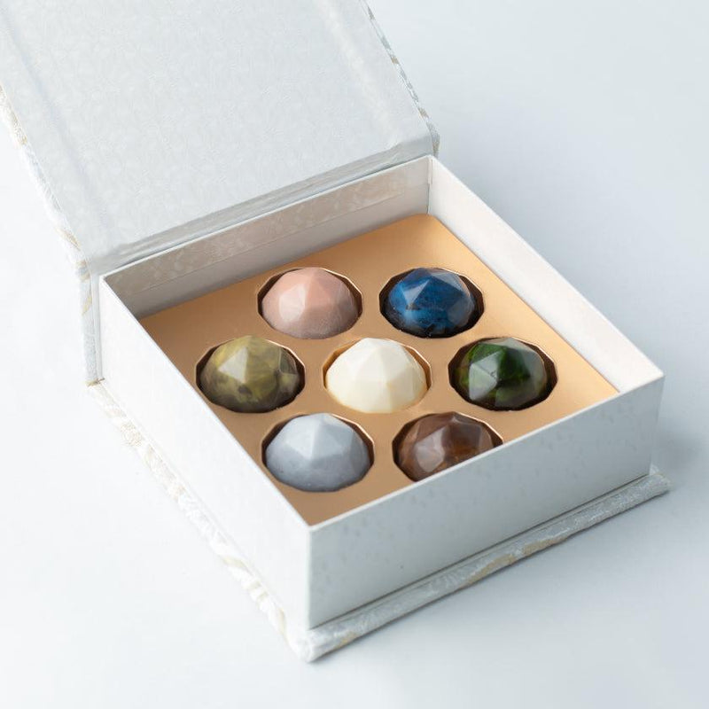 【チョコレート】ジュエリーボックス＜七宝チョコ7つ入＞内箱なし｜西陣織