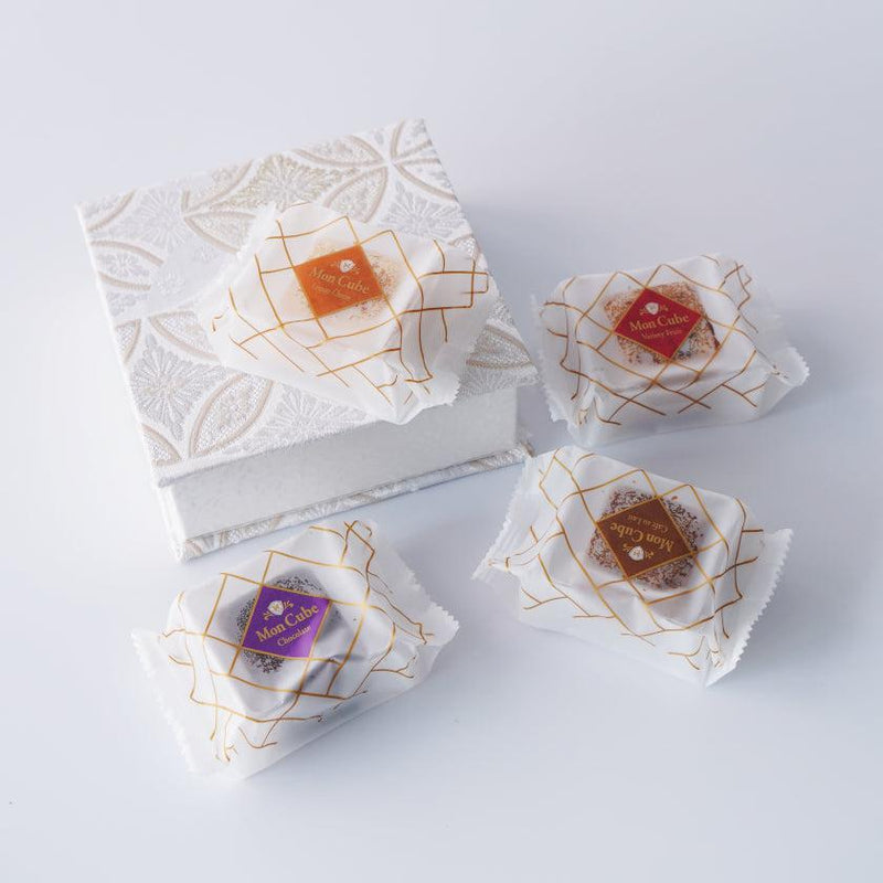 【焼き菓子】ジュエリーボックス <フィナンシェ4つ入> 内箱なし｜西陣織