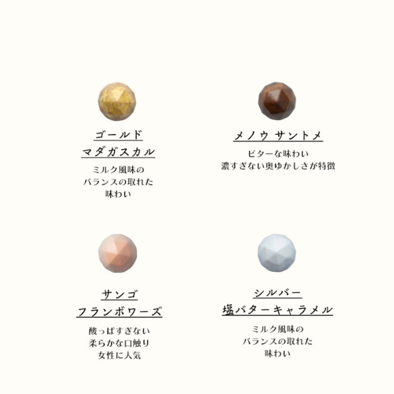 【チョコレート4つ入】ジュエリーボックス＜七宝チョコ (warm tone)＞内箱なし | 西陣織 | RE:NISTA