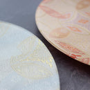 【お皿2点セット】ORI-ZARA (華七宝) ベージュ＆ホワイト | 西陣織 | RE:NISTA