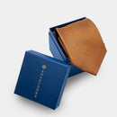 【ネクタイ】豊かな金茶 オリジナルロゴ | 国産シルク | SHAKUNONE (贈答用の紙袋付き)