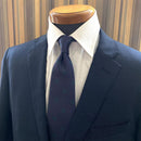 【ネクタイ】奥深い青紺碧 オリジナルロゴ | 国産シルク | SHAKUNONE (贈答用の紙袋付き)