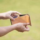 【財布】三折 (豊土) | 松阪牛革 | バンビ