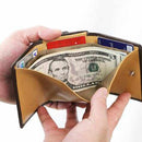 【財布】三折 (群青) | 松阪牛革 | バンビ