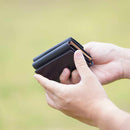 【財布】三折 (群青) | 松阪牛革 | バンビ