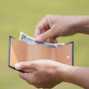 【財布】三折 (群青) | 松阪牛革 | バンビ