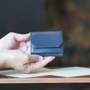 【財布】三折 (藍色) | 松阪牛革 | バンビ