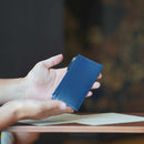 【スマートウォレット】GREDEER  (ネイビー) | 松阪牛革 | バンビ