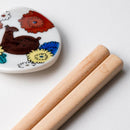 【箸】KUTANI SEAL 菊 22.5cm (食洗機 可) 箸置き ギフト箱付 | 若狭の塗箸 | 箸蔵まつかん