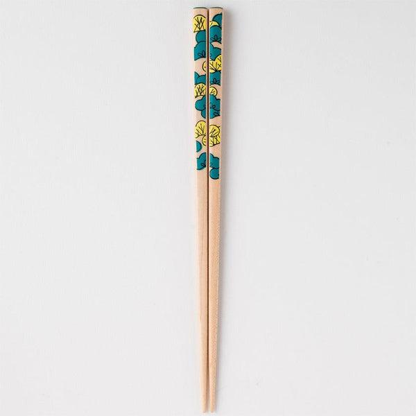 【箸】KUTANI SEAL 松 22.5cm (食洗機 可) 箸置き ギフト箱付 | 若狭の塗箸 | 箸蔵まつかん