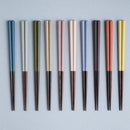 【箸】HASHIKURA SEASON01 ウェンジ八角 浜色 22.5cm (食洗機 可) | 若狭の塗箸 | 箸蔵まつかん