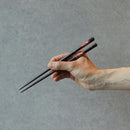 【夫婦箸】螺鈿市松ペア 落雁箸置き付 | 若狭の塗箸 | 箸蔵まつかん