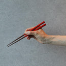 【夫婦箸】波のきらめきペア 落雁箸置き付 | 若狭の塗箸 | 箸蔵まつかん