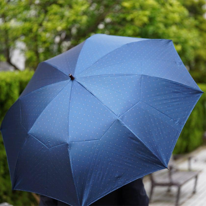 【雨傘】紳士 ピンドット 折りたたみ| 東京洋傘 | 宮内庁御用達 前原光榮傘商店
