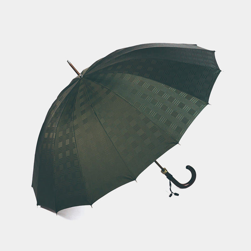 【雨傘】紳士 チェス ロング カーボン (モスグリーン) | 東京洋傘 | 宮内庁御用達 前原光榮傘商店