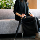 【晴雨兼用傘】婦人 シャンタン ショート (ブラック) | 東京洋傘 | 宮内庁御用達 前原光榮傘商店