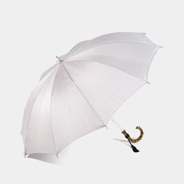 【晴雨兼用傘】婦人 シャンタン ショート (グレー) | 東京洋傘 | 宮内庁御用達 前原光榮傘商店