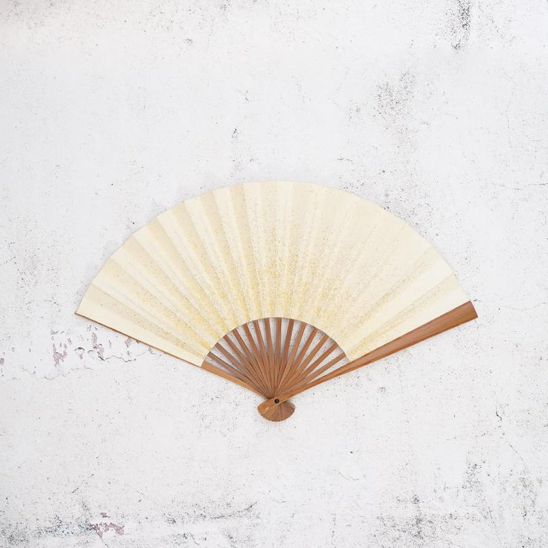 【扇子】女持 箔 桃緑 本煤竹 | 江戸扇子｜雲錦堂 深津扇子店