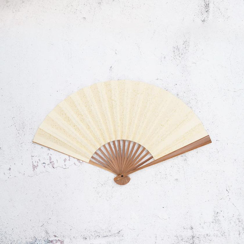 【扇子】女持 箔 金橙 本煤竹 | 江戸扇子｜雲錦堂 深津扇子店