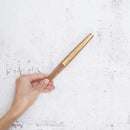 【扇子】女持 箔 金橙 本煤竹 | 江戸扇子｜雲錦堂 深津扇子店