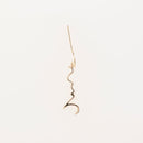 【ピアス】こころ ゴールド (K10) 片耳 | ひらがなアクセサリー | SAORI KUNIHIRO