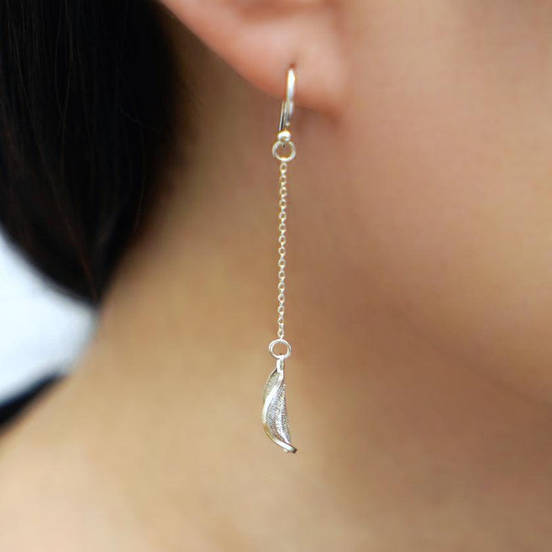 【ピアス】Cherry blossam drop (S) | 銀細工 | CHECOS
