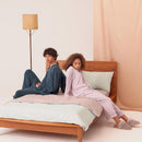 【パジャマ】コットンウールパイル ターコイズ セットアップ