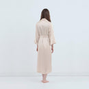 【ルームウェア】シルクガウン パールホワイト