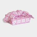 【風呂敷】ダイヤ ピンク｜手捺染