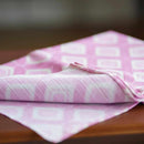 【風呂敷】ダイヤ ピンク｜手捺染