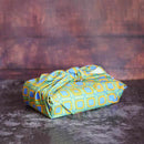 【風呂敷】ダイヤ グリーン｜手捺染