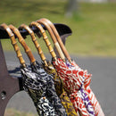 【日傘】ゼブラ ブラックグレー (組木)｜手捺染