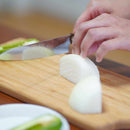 【ペティナイフ】150ｍｍ 高炭素ステンレス鋼割込 磨きダマスカス 樫八角柄-柿渋仕上- | 堺刃物 | 山脇刃物製作所