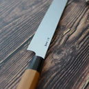 【先丸蛸引包丁】330mm 白二鋼水焼本焼 鏡面波浮かし 一位八角柄 | 堺刃物 | 郷右馬允義弘