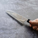 【三徳包丁】165mm Mo.V墨流し ウォールナット柄 | 堺刃物 | 義弘作