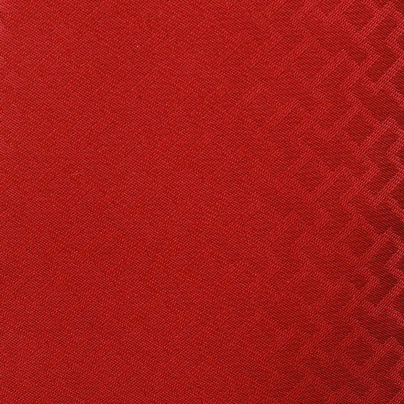 【ネクタイ】衿結 網代の万字 (皆紅色) | 博多織 | OKANO