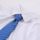 【ネクタイ】衿結 ストライプ献上 (薄群青) | 博多織 | OKANO