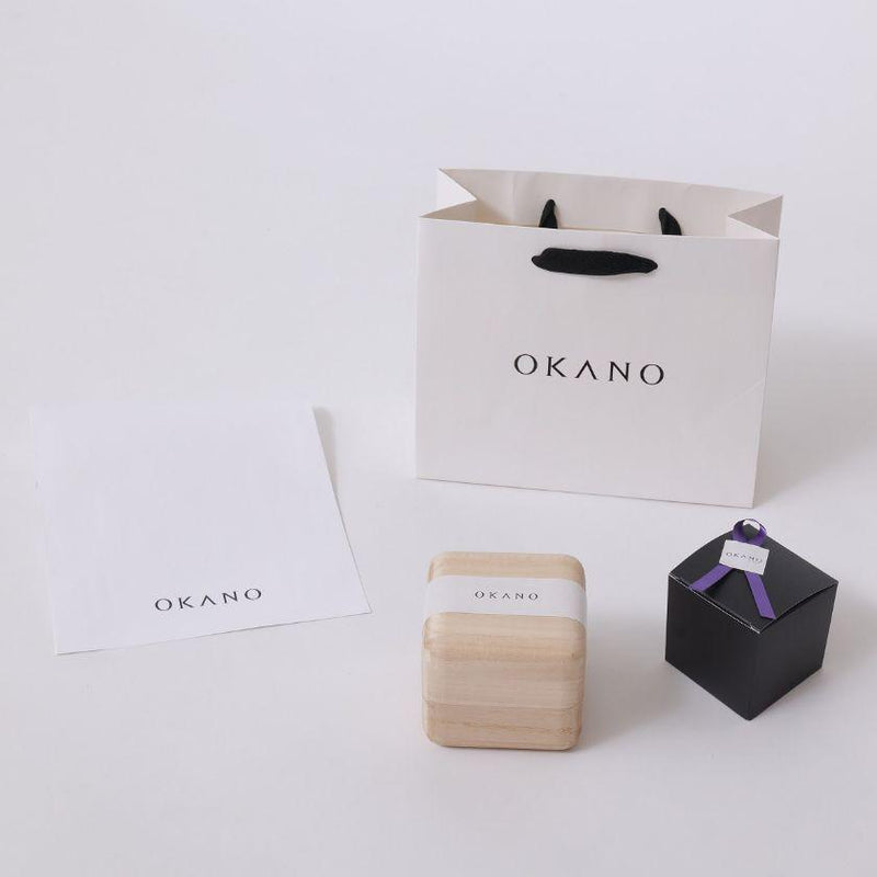 【ネクタイ】衿結 輪違い麻の葉 (黒) | 博多織 | OKANO