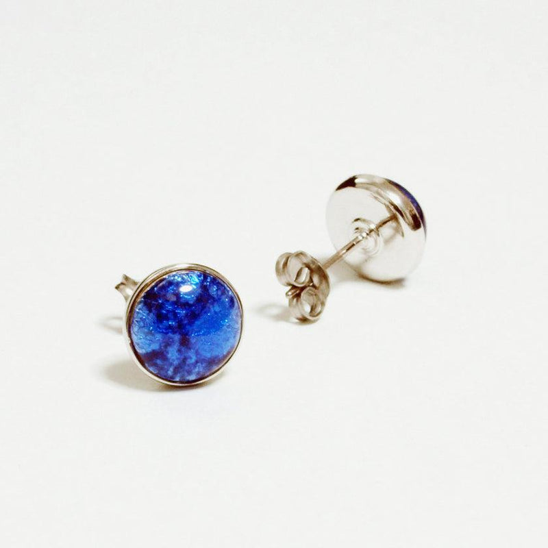 【ピアス】丸 8mm 透 (Suke) 全6色 | 無線銀貼七宝