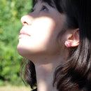 【イヤリング】丸15mm 透(Suke) 全6色 | 無線銀貼七宝