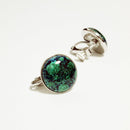 【イヤリング】丸15mm 透(Suke) 全6色 | 無線銀貼七宝