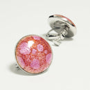 【イヤリング】丸20mm 透(Suke) 全6色 | 無線銀貼七宝