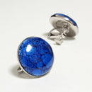 【イヤリング】丸20mm 透(Suke) 全6色 | 無線銀貼七宝