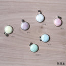 【ペンダント】丸 白 (Haku) 全6色 | 無線銀貼七宝