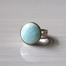 【リング】丸白 (Haku) 全6色 | 無線銀貼七宝